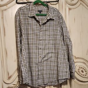 Georgs Men's Multicolor Plaid Button Down Shirt